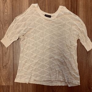 2/$20 Lane Bryant Open Shoulder Gold Top 14/16
